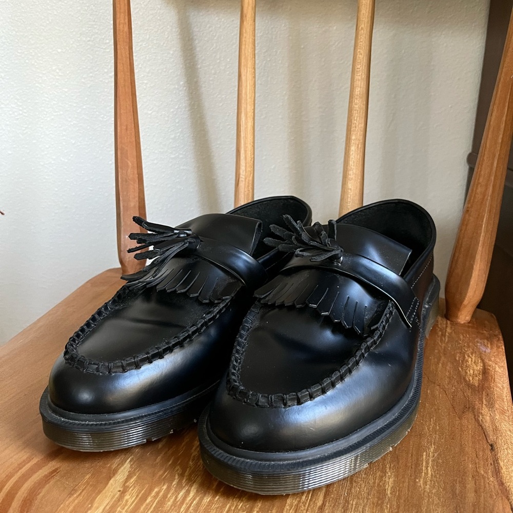 Black Leather Loafers